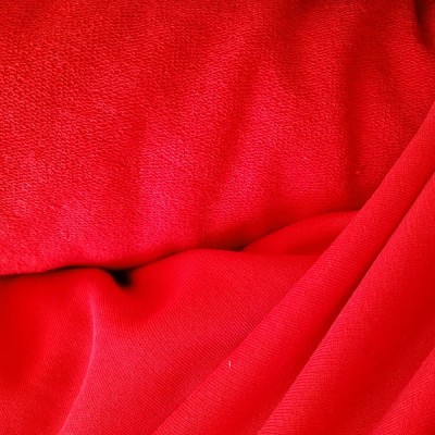 Ткань Трехнитка петля (красный)